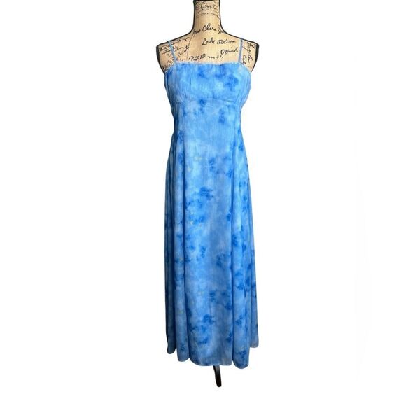 Hello Molly blue floral empire waist maxi dress size 10 Bridgerton romantic - Picture 2 of 9